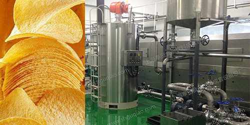 Composite potato chips production line