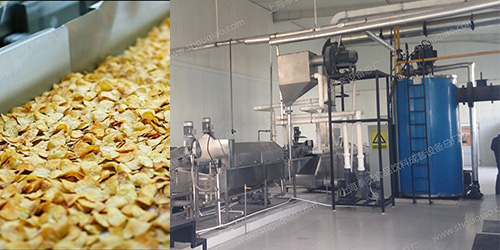 Natural potato chips, French fries production line